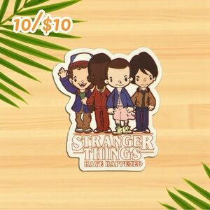 Stranger Things Cartoon Sticker – Fan Art | Vinyl | Glossy